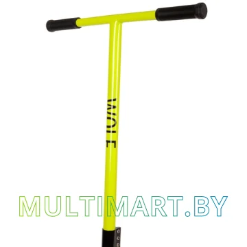 Самокат Novatrack Wolf 110P.WOLF.BBL22 (лимонный, 2022) картинка 4